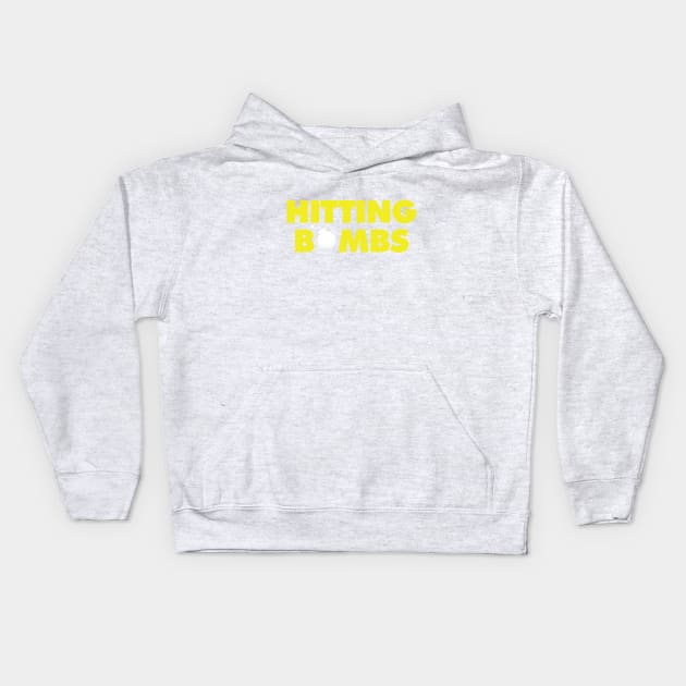 Hitting Bombs - Green Kids Hoodie by KFig21